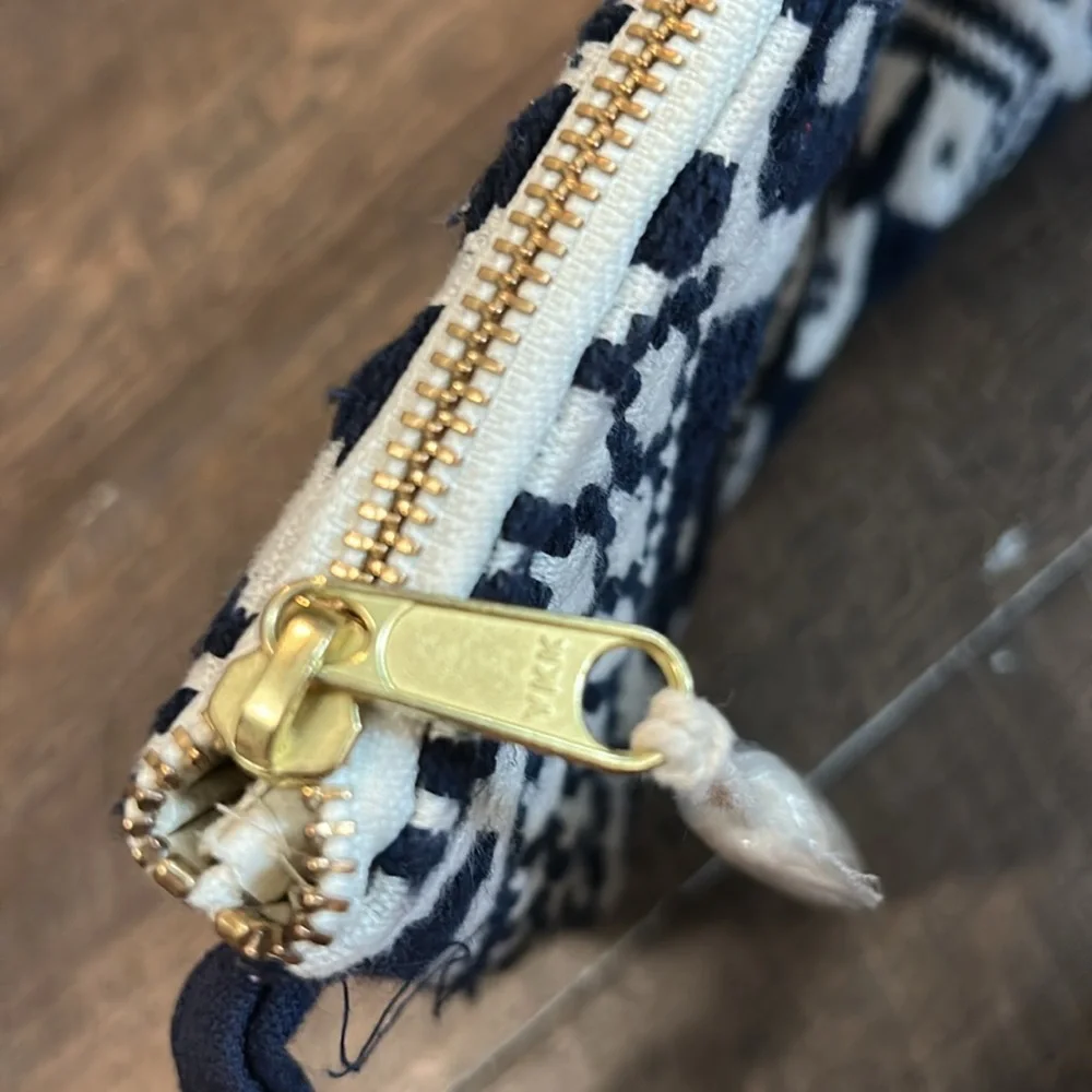 New DwellStudio Vegan Clutch for Women‎ -Boho Style Clutch, Wristlet, Purse Navy - Picture 3 of 7